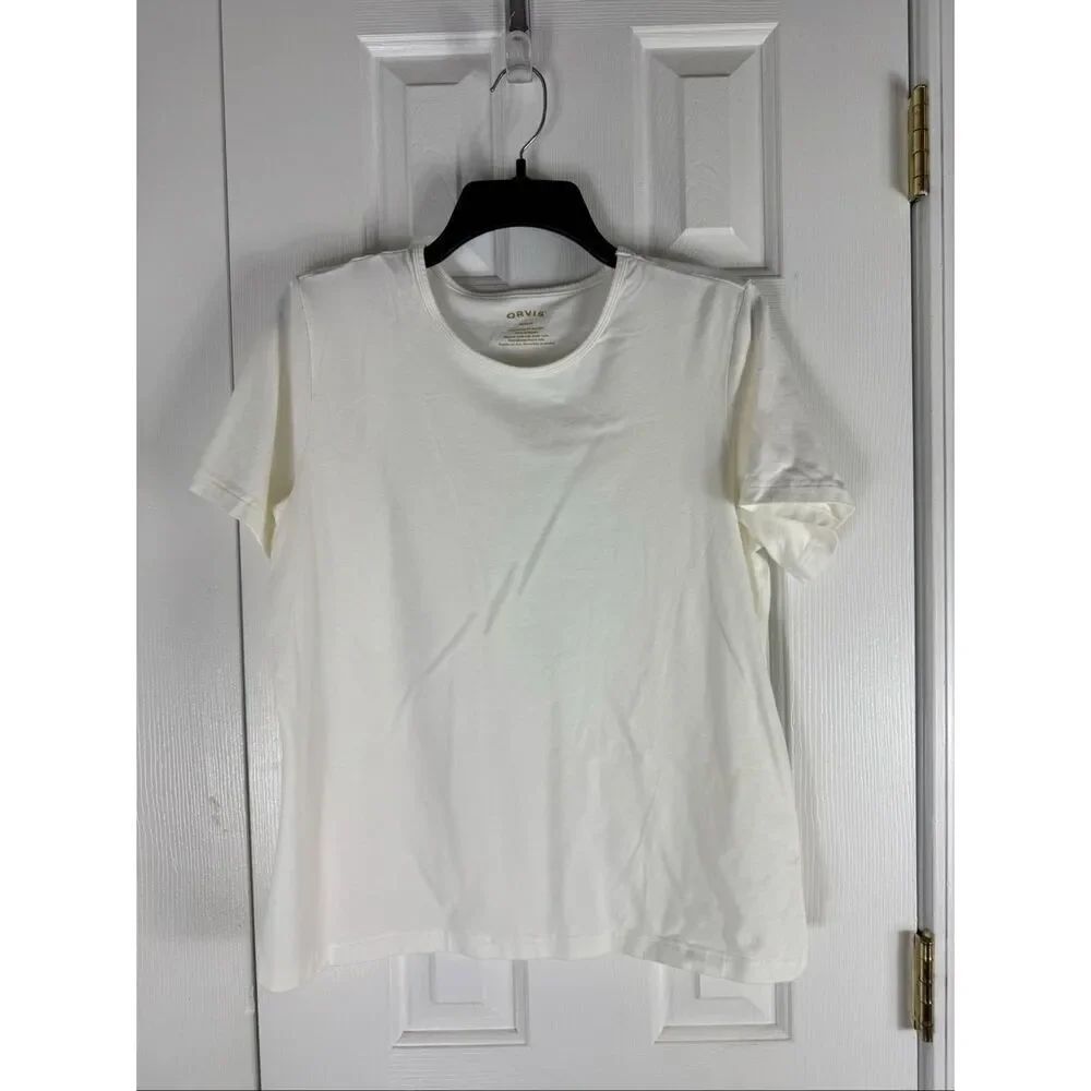 Orvis Womens White Blouse Size M